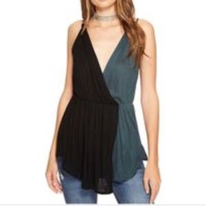 Free People color block float tank top